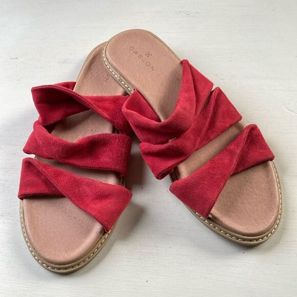 C•A•S•L•O•N Suede Slip On Sandals New No Box Size 7.5 - Picture 1 of 7